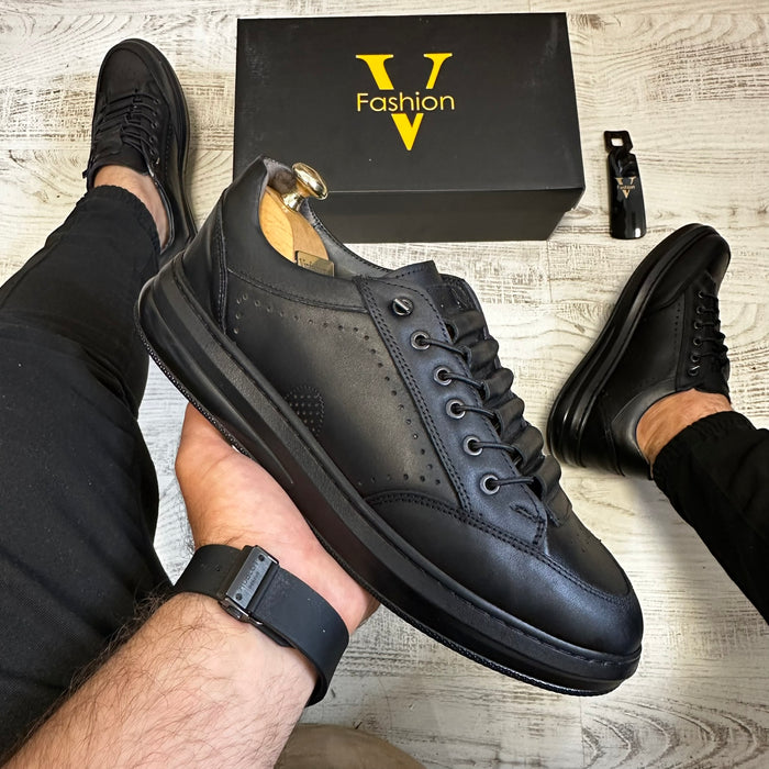 Pantofi SNEAKERS Barbati , usori confortabili , Cusuti , Piele Naturala cod 714