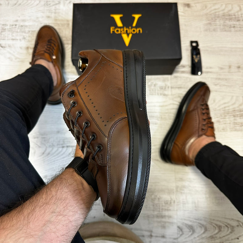 Pantofi SNEAKERS Barbati , usori confortabili , Cusuti , Piele Naturala cod 713