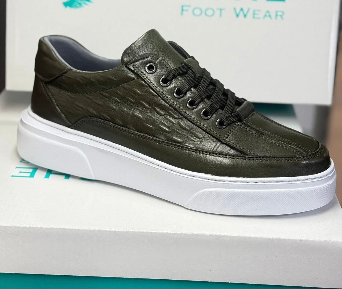 Pantofi Sport Casual Croco Piele Naturala Barbati  COD 937