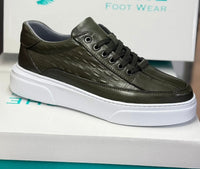 Pantofi Sport Casual Croco Piele Naturala Barbati  COD 937