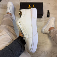 Pantofi Sport Barbati B Casual White Piele Naturala Barbati COD 737