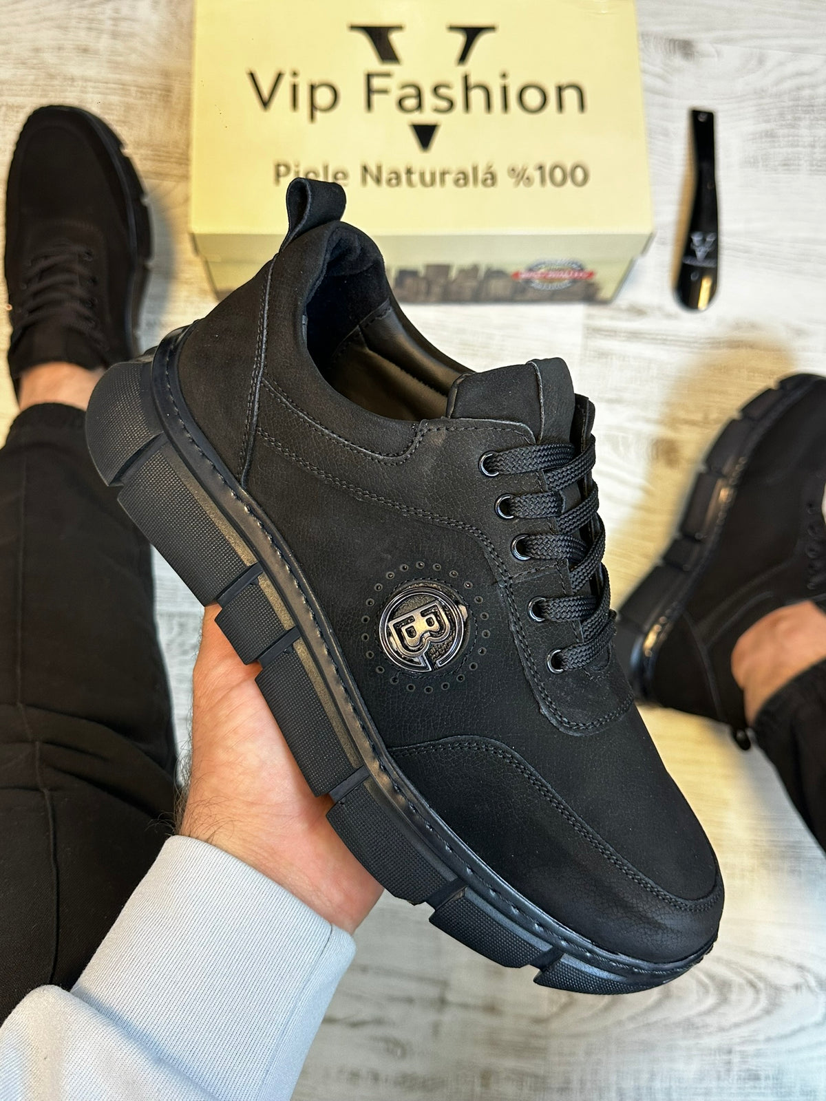 Pantofi Sport Barbati Cusuti B new style Premium,Talpa Moderna, Piele Naturala 100% cod 947