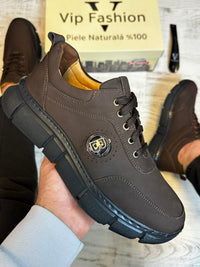 Pantofi Sport Barbati Cusuti B new style Premium,Talpa Moderna, Piele Naturala 100% cod 948