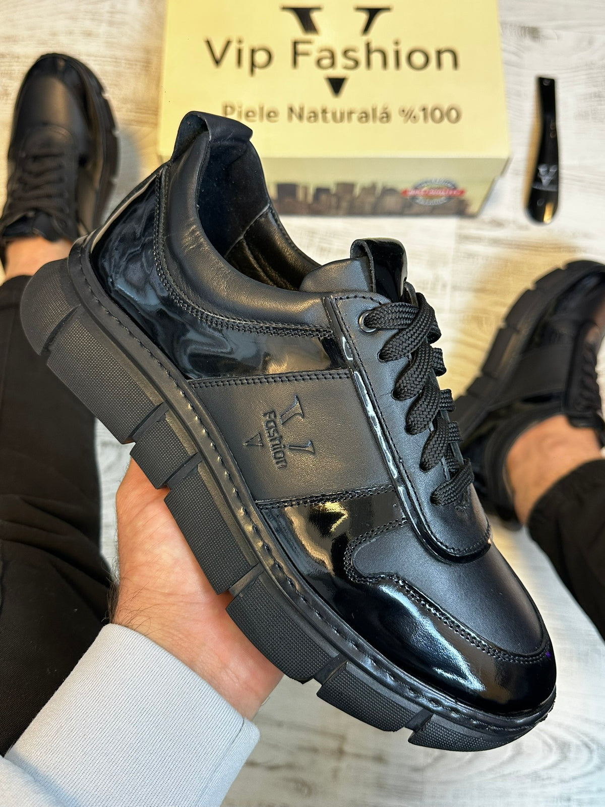 Pantofi Sport Barbati Cusuti V fasion Premium,Talpa Moderna, Piele Naturala 100% cod 950