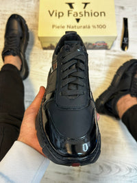 Pantofi Sport Barbati Cusuti V fasion Premium,Talpa Moderna, Piele Naturala 100% cod 950