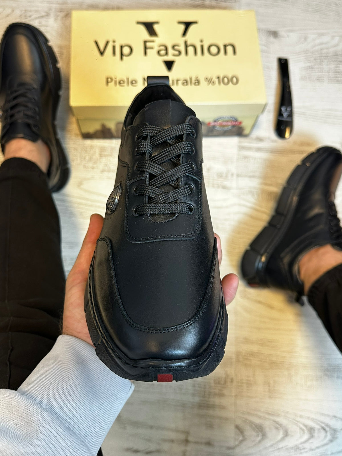Pantofi Sport Barbati Cusuti B new style Premium,Talpa Moderna, Piele Naturala 100% cod 949