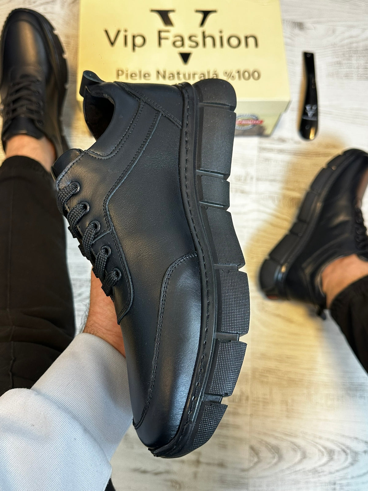 Pantofi Sport Barbati Cusuti B new style Premium,Talpa Moderna, Piele Naturala 100% cod 949