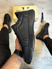 Pantofi Sport Barbati Cusuti DERIMOD, Piele Naturala 100% cod 959
