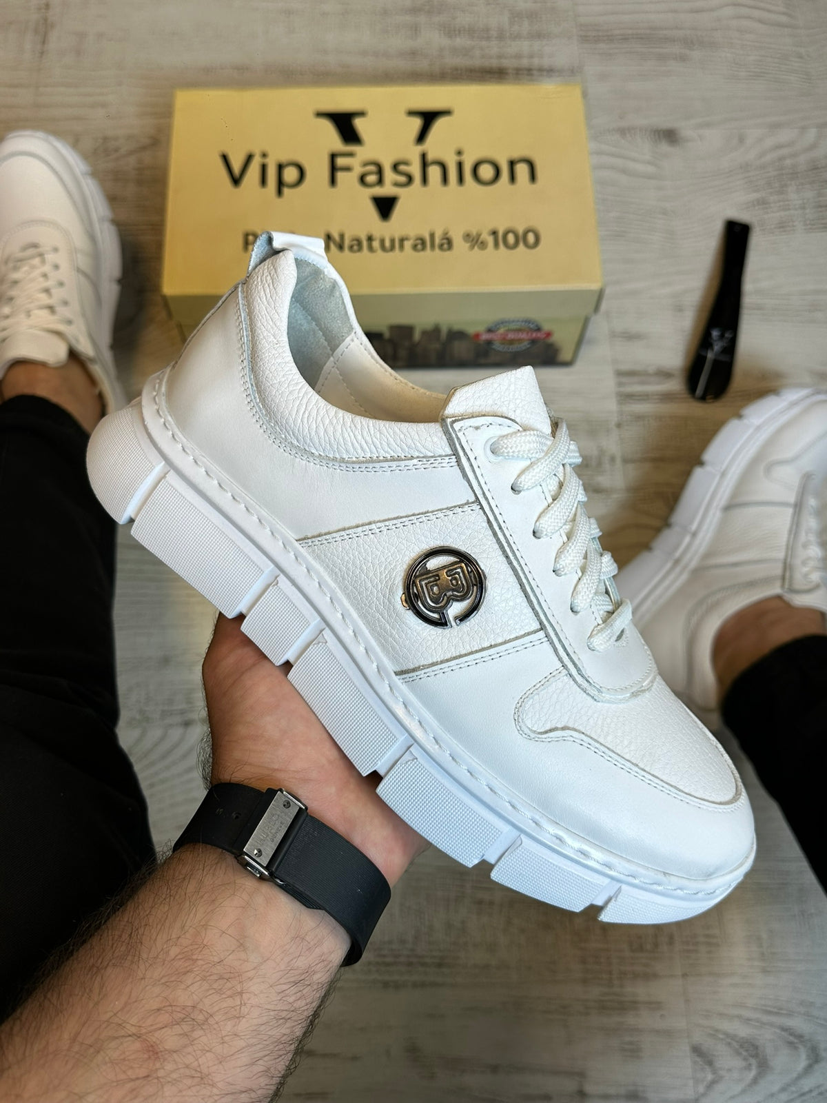 Pantofi Sport Barbati Cusuti B fasion Premium,Talpa Moderna, Piele Naturala 100% cod 954