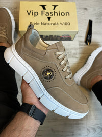 Pantofi Sport Barbati Cusuti B fasion Premium,Talpa Moderna, Piele Naturala 100% cod 953