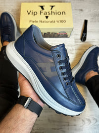 Pantofi Sport Barbati Cusuti H Fasion Premium, Piele Naturala 100% cod 958