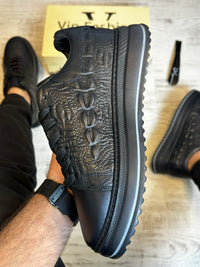 Pantofi Sport Barbati Cusuti CROCO-STYLE , Piele Naturala 100% cod 962