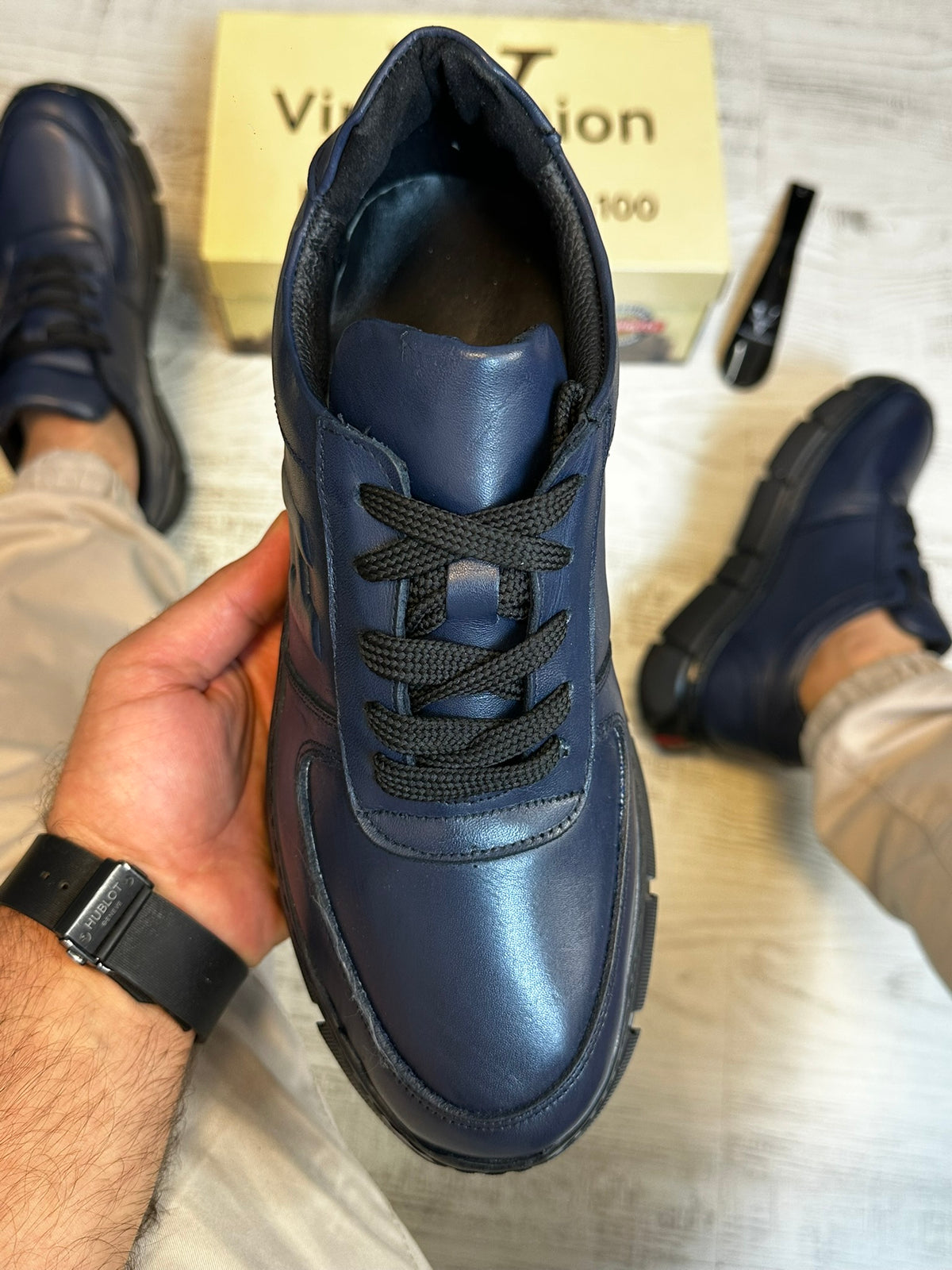 Pantofi Sport Barbati Cusuti H Fasion Premium,Talpa Moderna, Piele Naturala 100% Cod 973