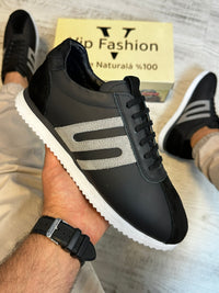 Pantofi Sport Barbati Cusuti  Fasion Premium, Piele Naturala 100% COD 980