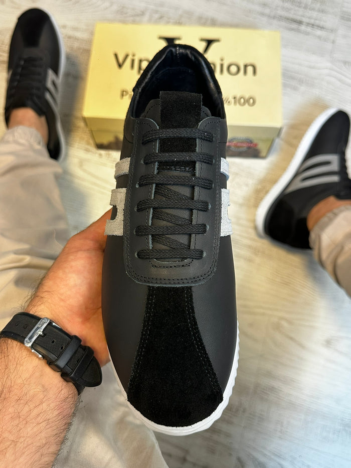 Pantofi Sport Barbati Cusuti  Fasion Premium, Piele Naturala 100% COD 980
