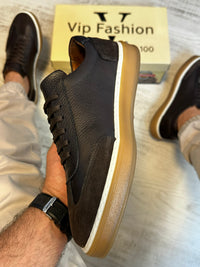 Pantofi Sport Barbati Cusuti Z Fasion Premium, Piele Naturala 100% COD 981