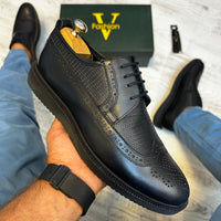 Pantofi Oxford Cu Model Piele Naturala Barbati COD 805