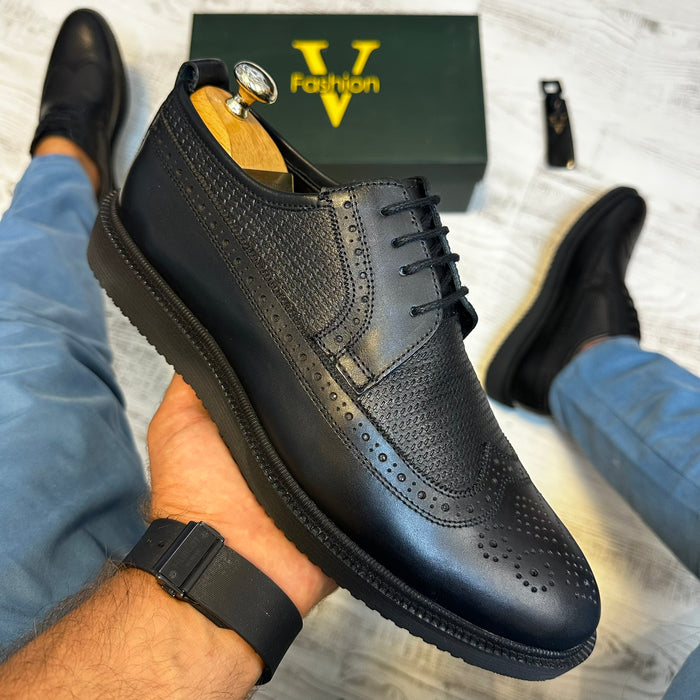 Pantofi Oxford Cu Model Piele Naturala Barbati COD 805