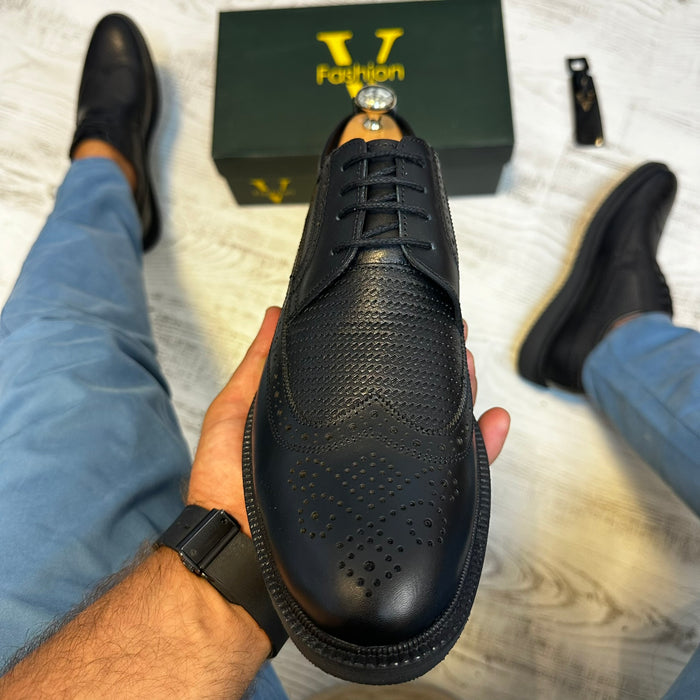Pantofi Oxford Cu Model Piele Naturala Barbati COD 805
