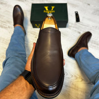 Pantofi Clasic Style Maro  Piele Naturala Barbati COD 780