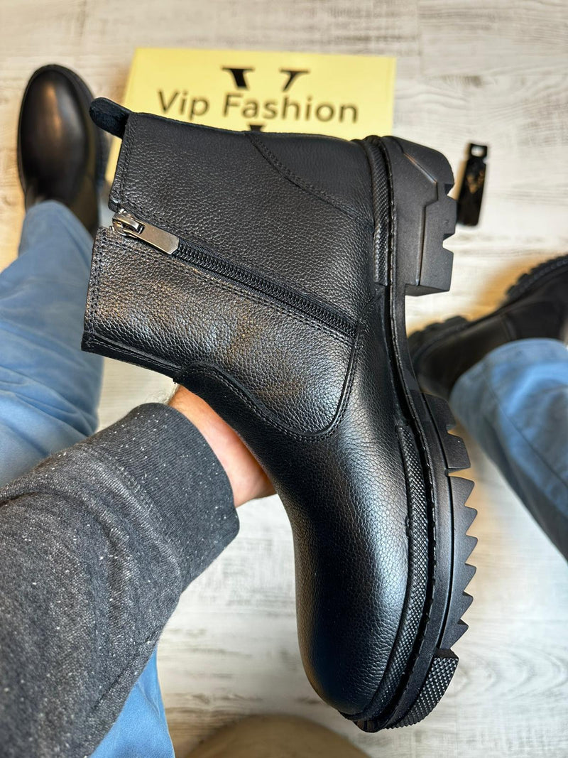 Ghete Moderne din Piele Naturală 100 % pentru Bărbați COD 895