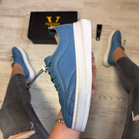 Pantofi damă casual cu șiret elastic din piele naturală Cod 749