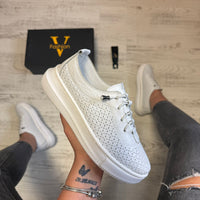Pantofi damă casual cu șiret elastic din piele naturală Cod 754