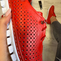 Pantofi damă casual cu șiret elastic din piele naturală Cod 746