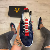 Pantofi damă casual cu șiret elastic din piele naturală Cod 766