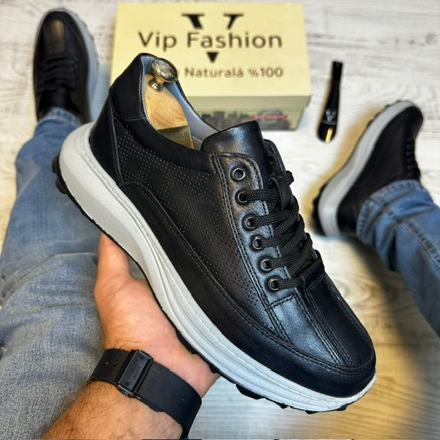 Pantofi Sport Barbati Casual Piele Naturala 100% COD 143