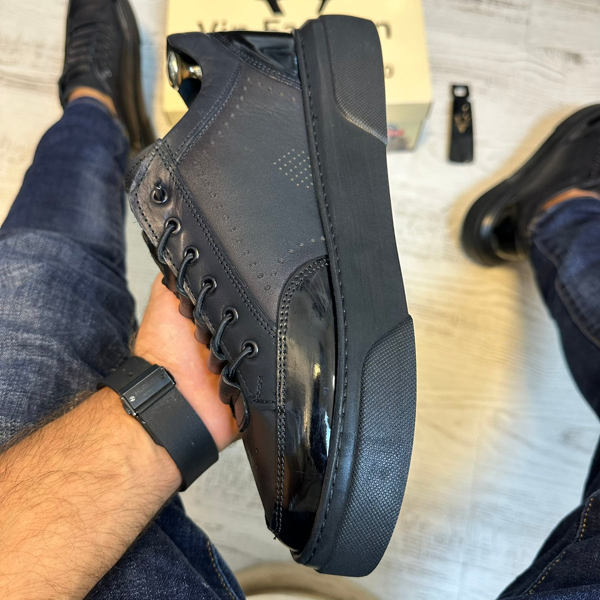Pantofi Sport barbati Premium , usori , confortabili , Piele Naturala cod 835